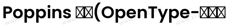 Poppins 粗体(OpenType字体转换